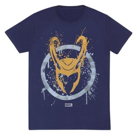 Heroes Inc. - Maglietta T-shirt Loki Splatter Logo Taglia XL